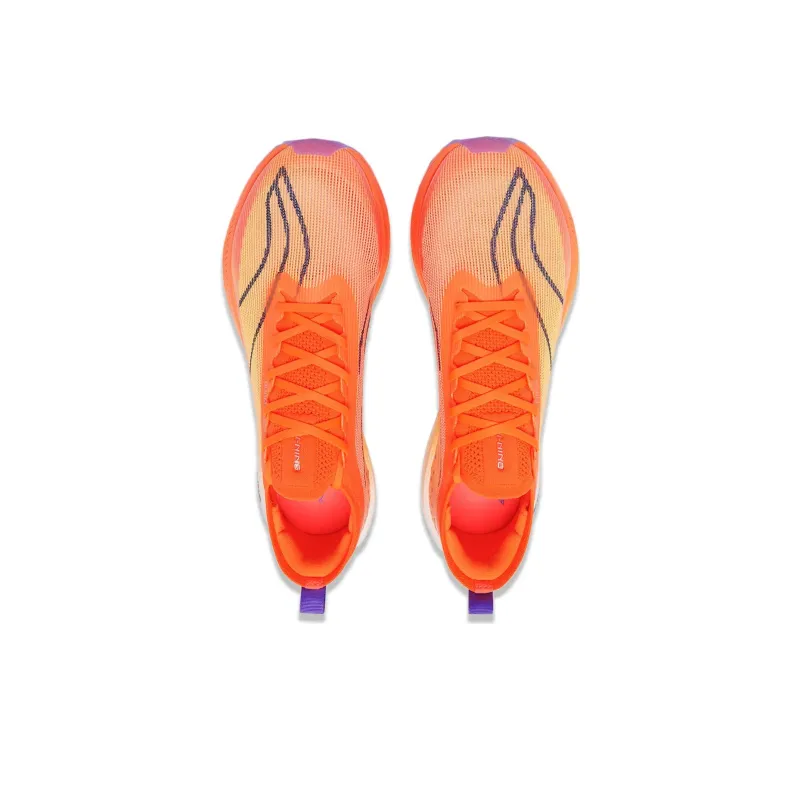 LiNing Feidian 3 Elite Cushioning Breathable Low Top Marathon Running Shoes Unisex Fluorescent Melon Orange-3