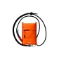 Puffer Desert Orange+Black 6mm Strap