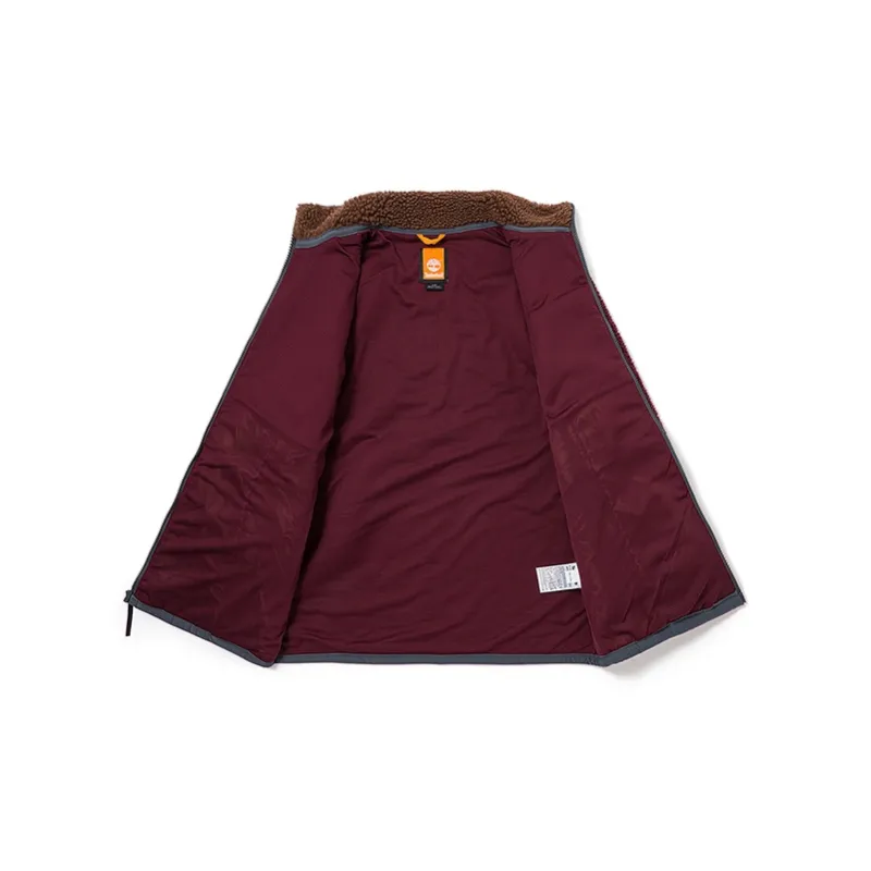 Timberland Velvet Jackets Unisex Noble Red Pinecone-2
