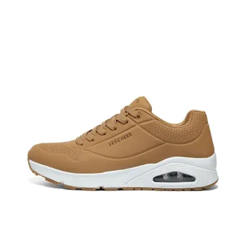 Skechers Uno Sand Dune Butterfly Anti Slip Wear Resistant Low Top Skateboard Shoes Men's Tan
