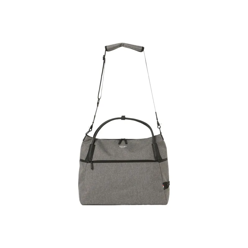 Beams Polyester Gym Bag, Shoulder Bag, Crossbody Bag, Handbag Men's Gray-5