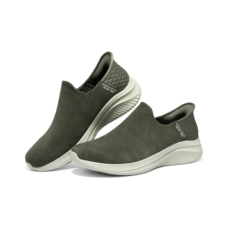 Skechers Ultra Flex 3.0 Hands Free Slip Ins Anti Slip Wear Resistant Low Top Casual Shoes Men's Brown-3