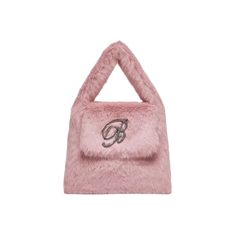 Blumarine Faux Fur Handbag Mini Women's Pink-0