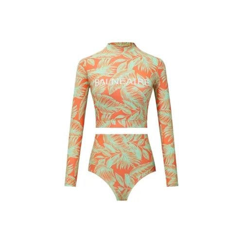 BALNEAIRE Two-Piece Swimsuits Women's Coral Orange