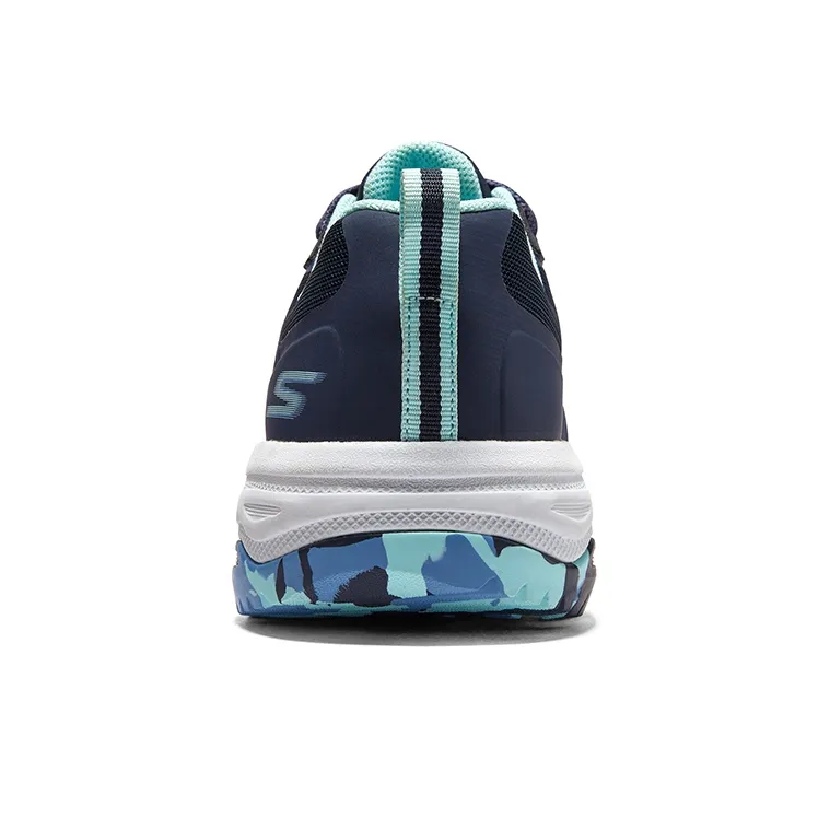Skechers Go Run Trail Altitude Anti Slip Wear Resistant Low Top Outdoor Shoes Women's Marine Blue Light Green-4