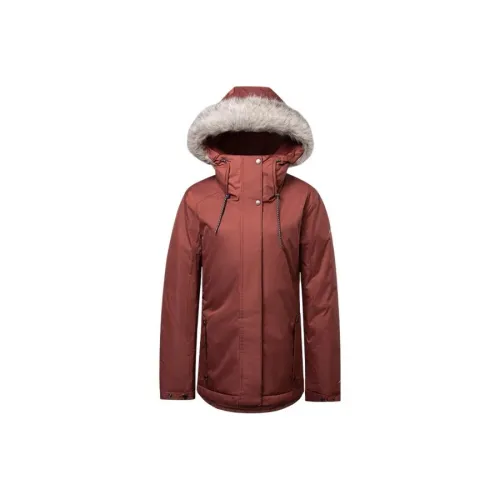 Columbia Puffer Jackets Women's Maroon