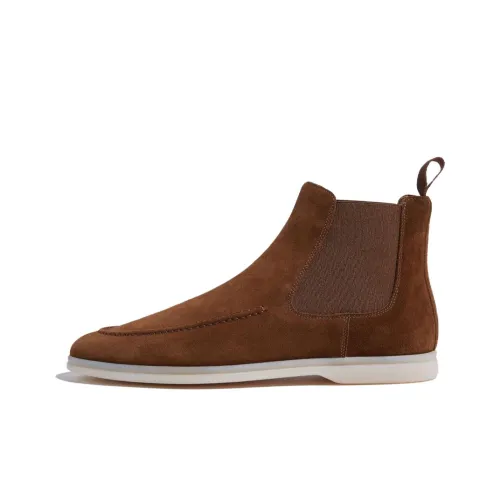 SCAROSSO Ankle-length Suede Boots