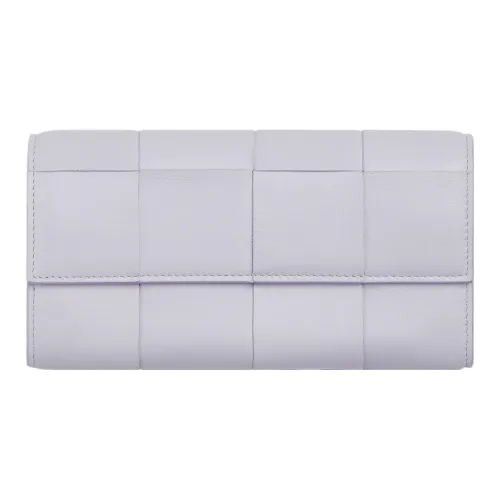 Bottega Veneta Lambskin Wallet Large Size Women's Purple