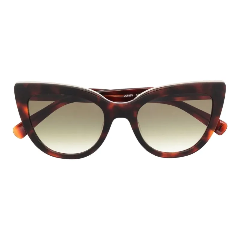 LONGCHAMP Tortoiseshell effect Cat eye Sunglasses-1
