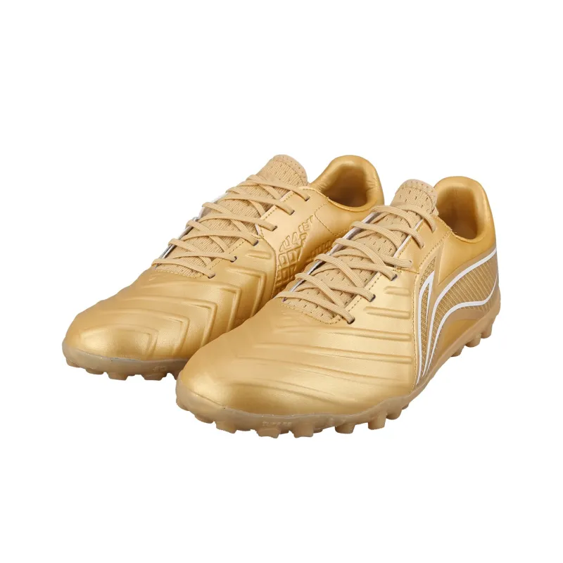 LiNing TF Rubber Broken Studs Artificial Ground Cushioned Slip-Resistant Soccer Shoes Men's Antique Gold-2