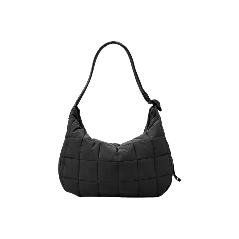 COS Polyamide Crescent Bag, Portable Crossbody Bag, Shoulder Bag Regular Unisex Black-0