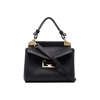 GIVENCHY Cow Leather One Shoulder Handbag Mini Women's Black