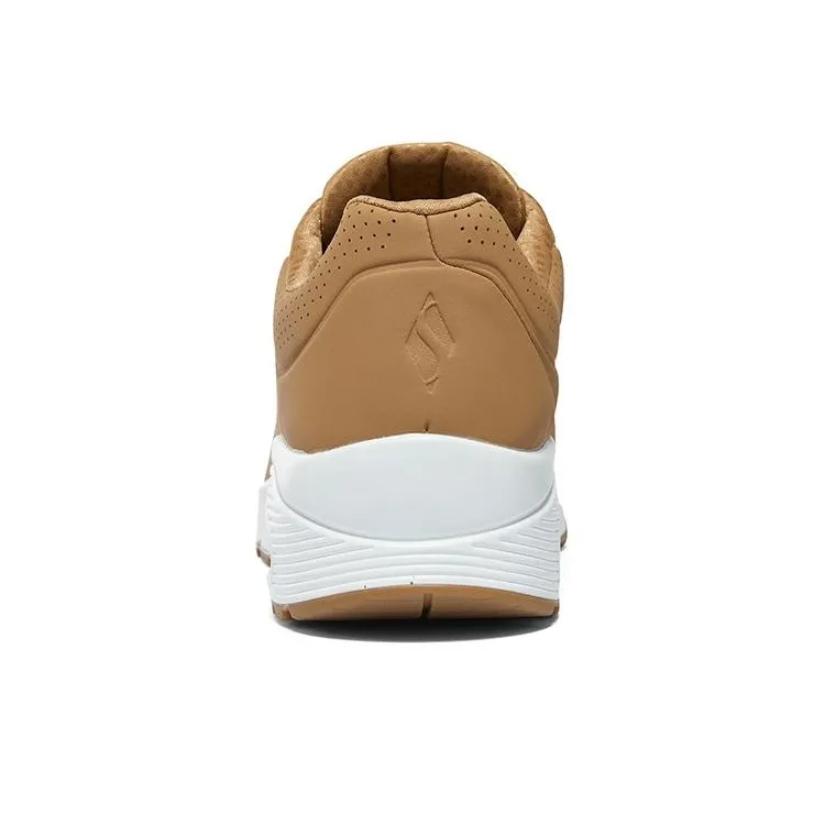 Skechers Uno Sand Dune Butterfly Anti Slip Wear Resistant Low Top Skateboard Shoes Men's Tan-4