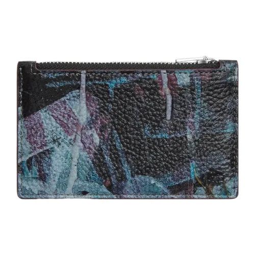 COACH MINT+SERF Collaboration Card Case Pebbled Leather Coin Purses Card Holders Unisex Black