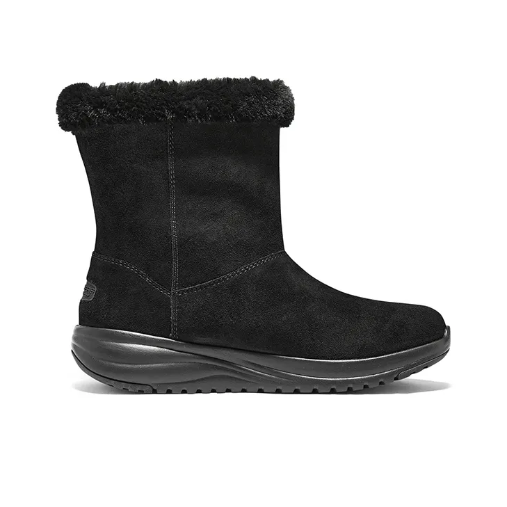 Skechers ON THE GO STELLAR Thermal Abrasion Resistant Slip Resistant Short Snow Boots Women's All Black-1