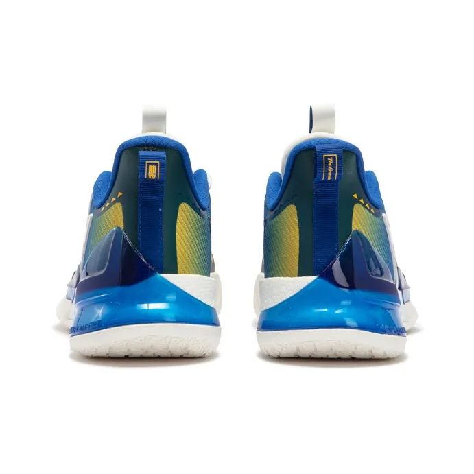 361° BIG3 4.0 PRO Cushioning Anti Slip And Wear Resistant Low Top Basketball Shoes Men's Numbers Blue Vintage Yellow-3