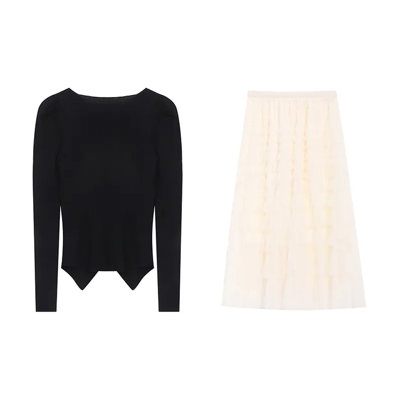 TWOPLUMGIRLS Two Piece Skirt Sets Women's-1