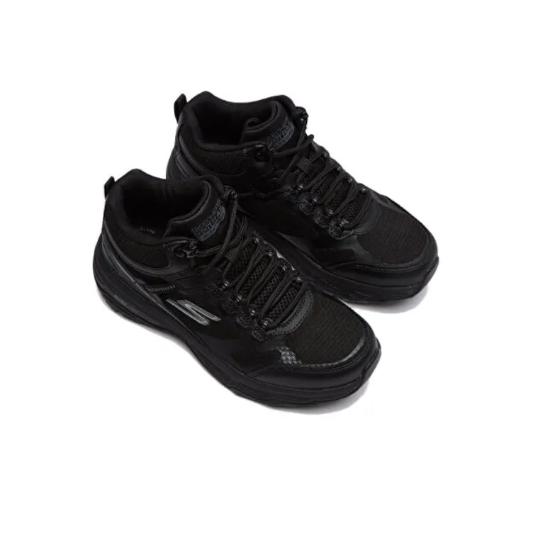 Skechers Go Run Trail Anti Slip Wear Resistant Low Top Outdoor Shoes Women's Black-3