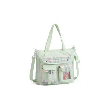 NOT ME Nylon Shopping Bag Shoulder Bag Women's Sown Grass Green