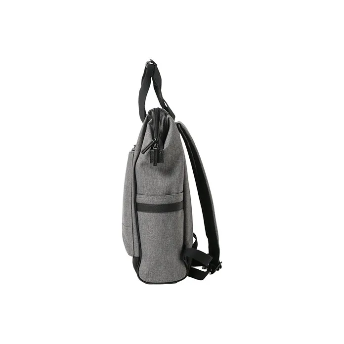 Beams Polyester Backpack Men's Charcoal Gray-1