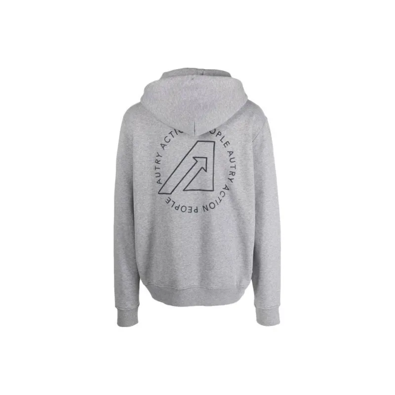 AUTRY Ease Logo Embroidered Drawstring Hoodie-1