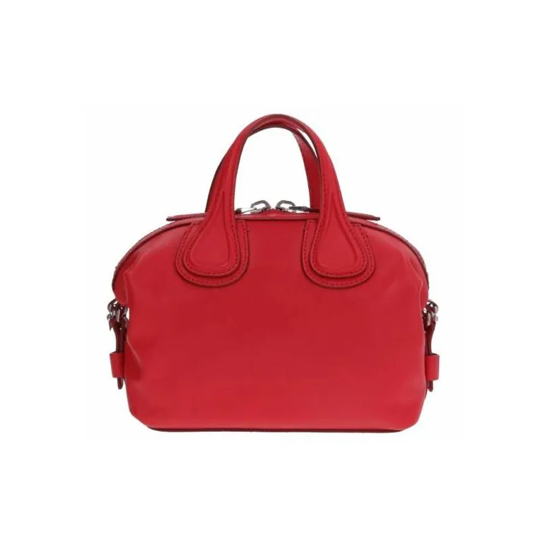 GIVENCHY Leather Interior Pocket Zipper Pocket Handbag Regular Women's Red-2