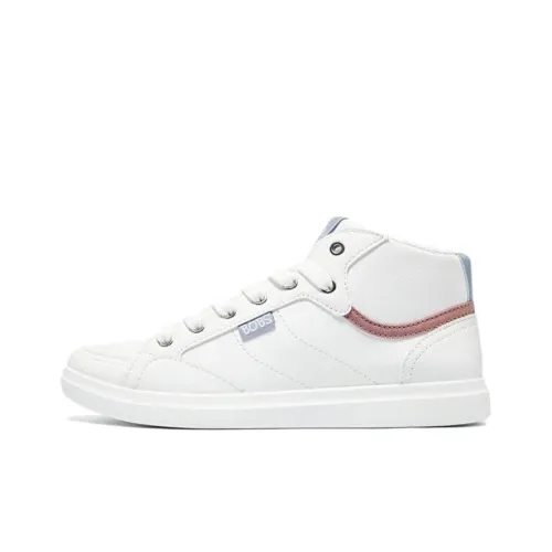 Skechers BOBS D'VINE Non slip Lightweight Mid Top Skateboard Shoes Women's White