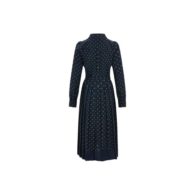 HAZZYS Long Sleeved Dresses Women's Navy Blue-1