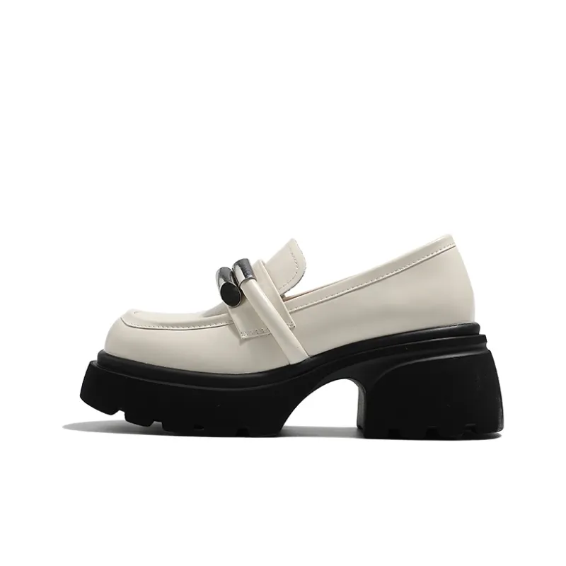 MIS. DANNY Loafers Women's Beige/Black-4