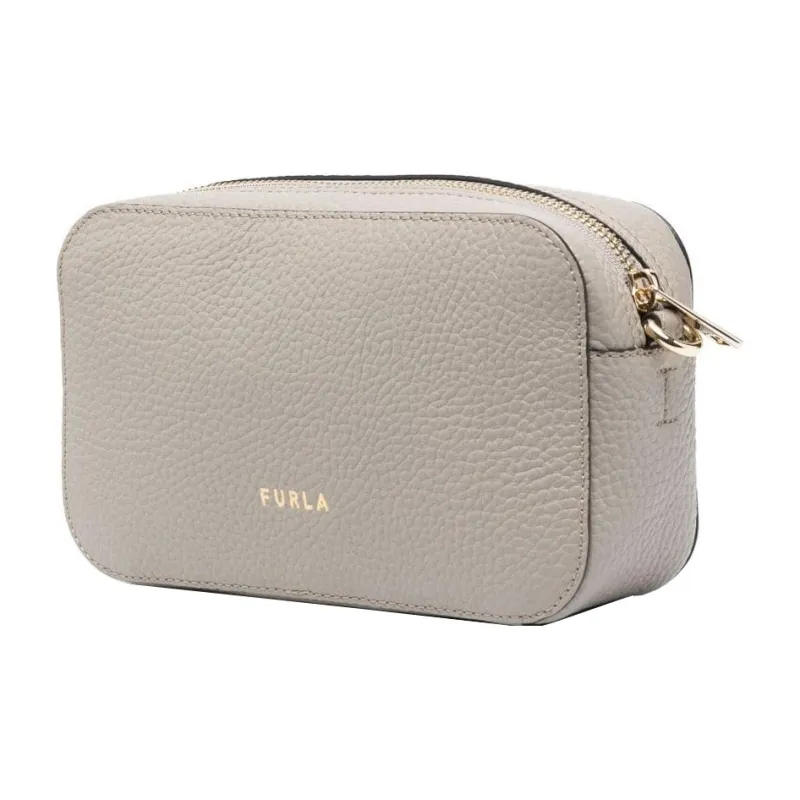 Furla Primula Grained Cow Leather Shoulder Bag Crossbody Bag Mini Women's Taupe-1