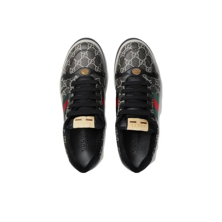 GUCCI Screener 'GG Supreme Black Grey'-2