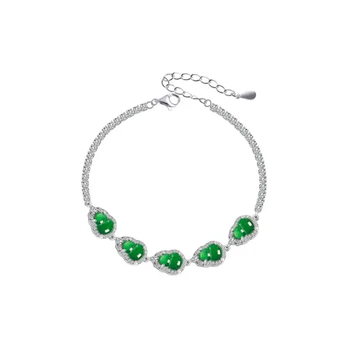 With The Heart Of The Jade Glutinous Jade Jadeite Bracelets Women's
