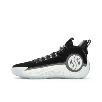 361° AG4 Basketball Shoes Men Mid Top Obsidian Black/361 Degrees White