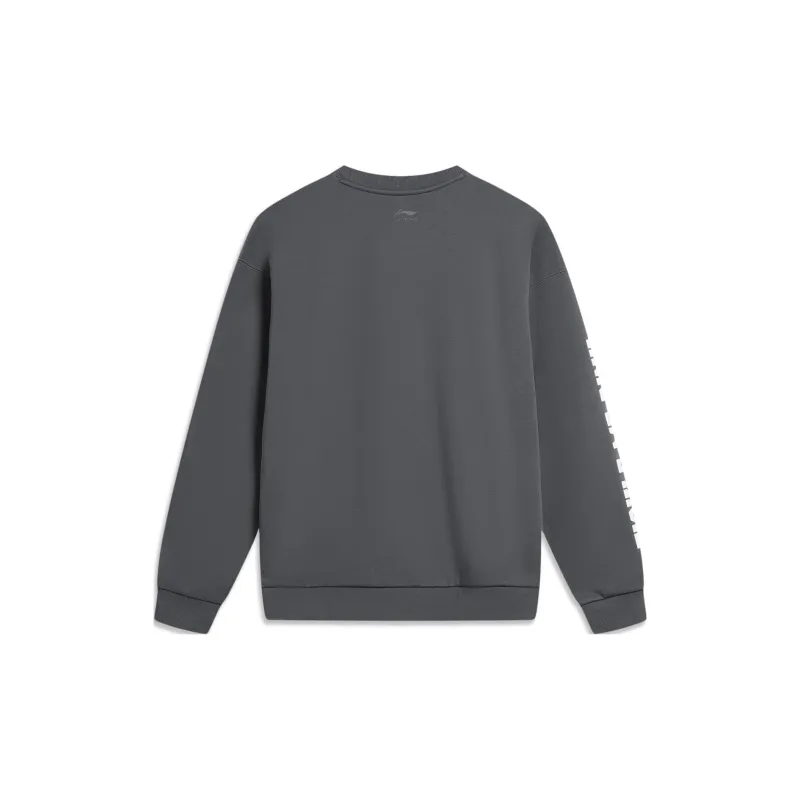 LiNing x Disney Sweatshirt Unisex Black Pine Gray-1
