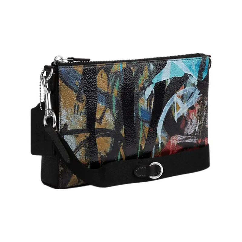 COACH MINT+SERF Collaboration Holden Pebbled Leather Envelope Bag Shoulder Bag Crossbody Bag Regular Women's Black-1