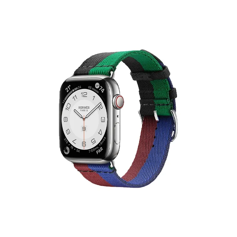 HERMES AppleWatch Nylon Watchband 45mm Unisex Multicolor H0009411 AA-2