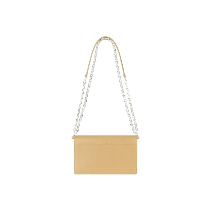 Givenchy 4G Cow Leather Chain Shoulder Bag, Crossbody Bag Small Size Women's Beige-3