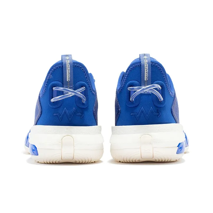 361° Ultra Star 1.0 Pro Basketball Shoes Men Low Top Shimmering Blue/Feather White-3