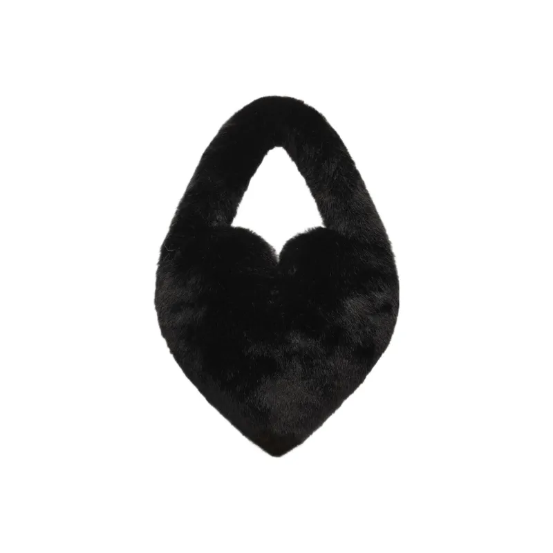 Blumarine Faux Fur Handbag Women's Black-1