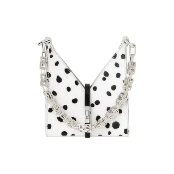 Givenchy Disney Collaboration Cut out Cow Leather Shoulder Bag, Handbag, Shoulder Bag Women's Black & White