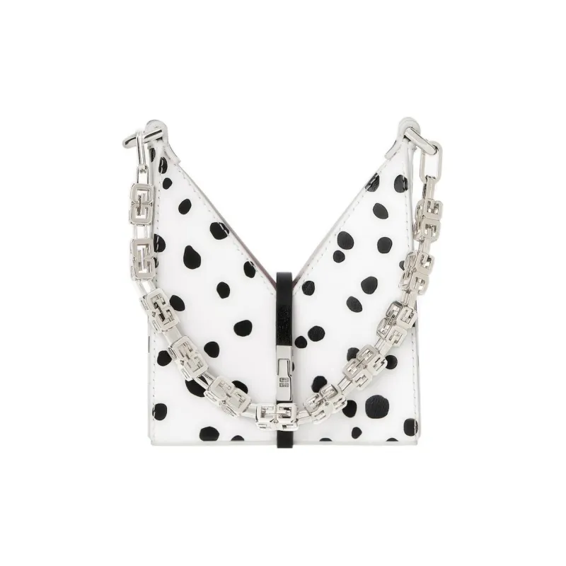 Givenchy Disney Collaboration Cut out Cow Leather Shoulder Bag, Handbag, Shoulder Bag Women's Black & White-0