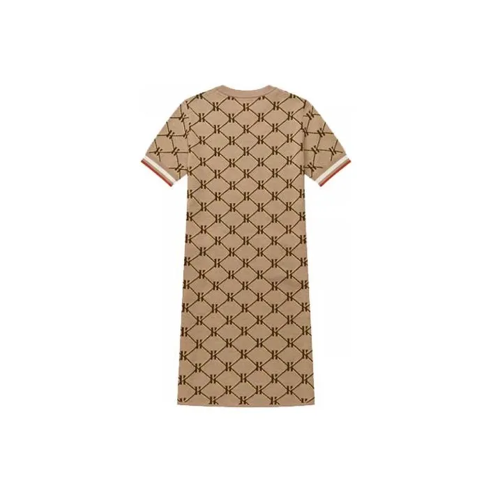 HAZZYS Short Sleeved Dresses Women's Beige-1