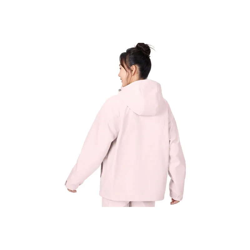 MOLY VIVI Waterproof, Windproof, Water Repellent, Thermal, Rainproof Windbreaker Jacket Women's Peach Pink-1