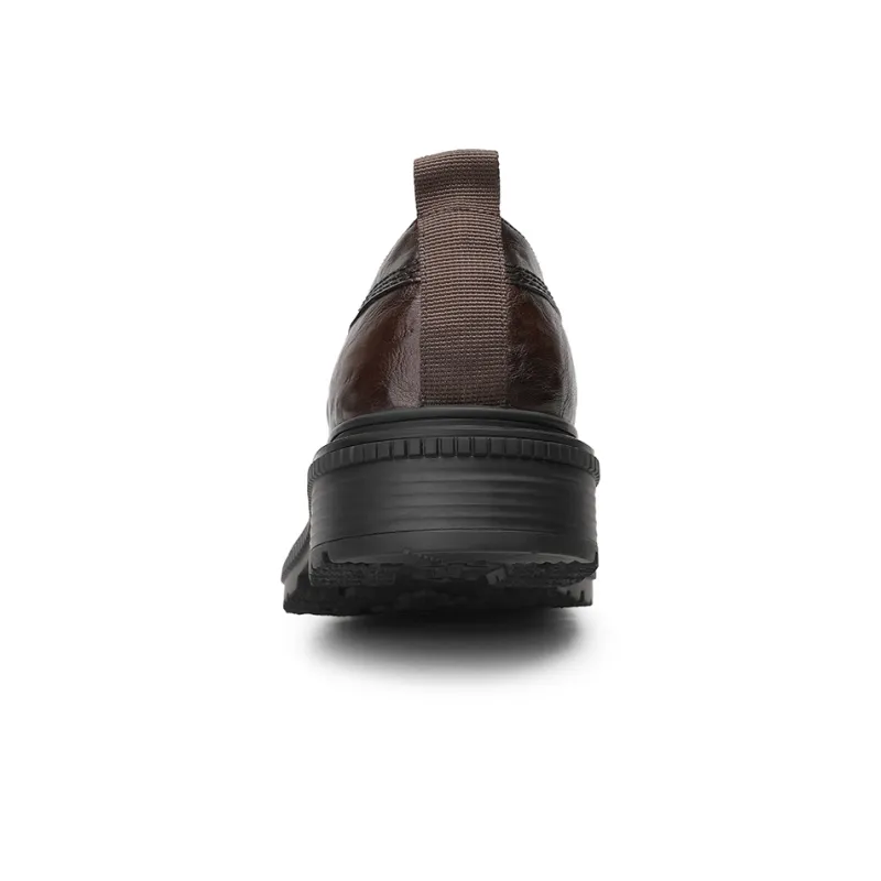 GOLDLION Dress Shoes Men Low Top Black/Brown-8