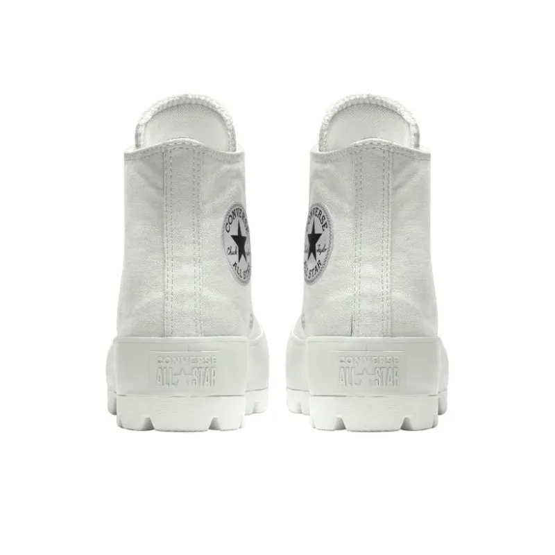 Converse Chuck Taylor All Star Lugged Anti-Slip And Wear-Resistant Lightweight Mid-Top Canvas Shoes Women's White-4