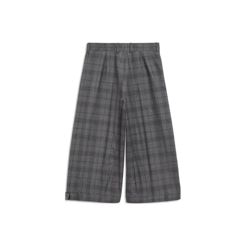 Balenciaga Checked Deconstructed Long Shorts-1