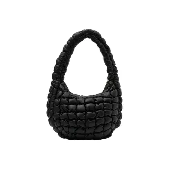 COS Sheepskin Cloud Bag Handbag Shoulder Bag Women's Black