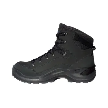 Lowa Renegade GTX Cushioning, Slip Resistant, And Breathable High Top Outdoor Shoes Men's Anthracite Steel Blue