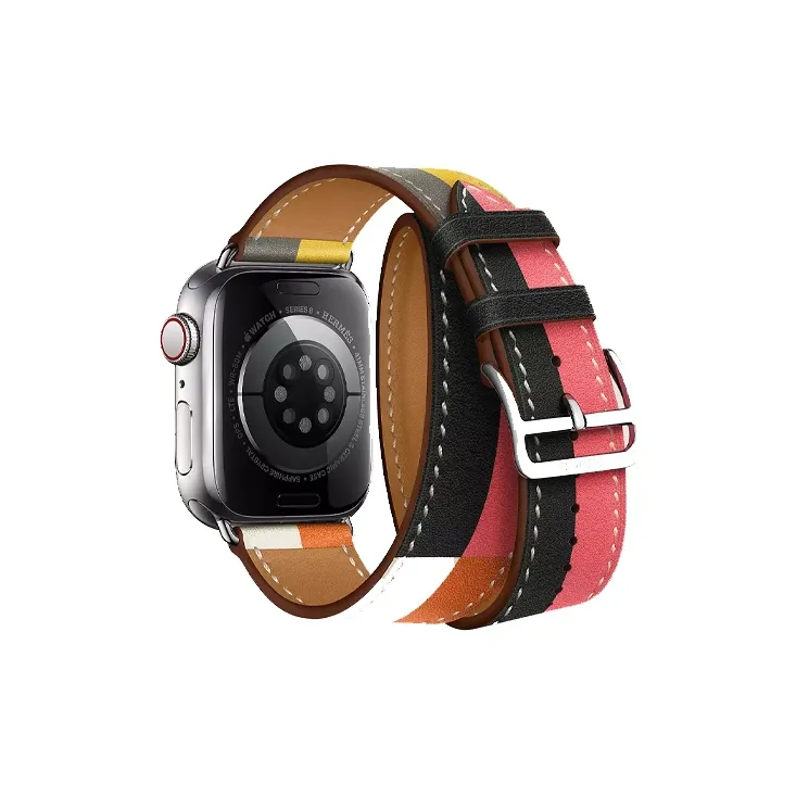 HERMES AppleWatch Calfskin Watchband 41mm Unisex Multicolor H0008771JAB-1