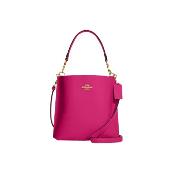 COACH Mollie Double-Sided Leather Bucket Bags Shoulder Bag Crossbody Bag Small Size Women's Purple